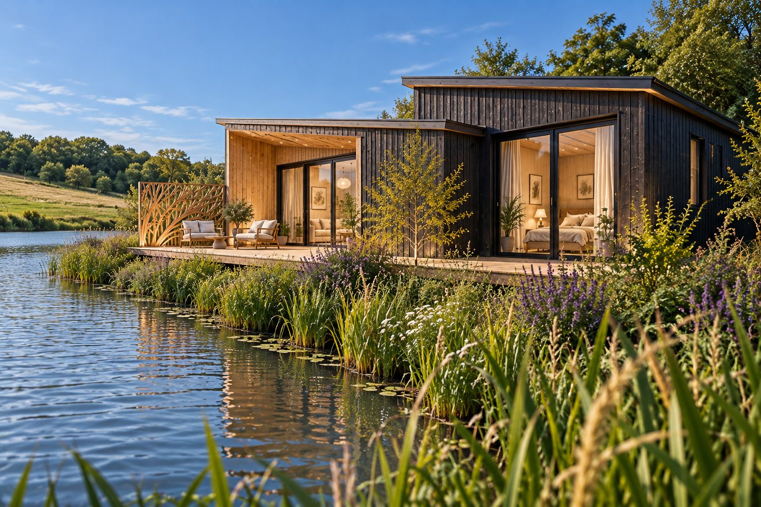 Exterior · lakeside lodge